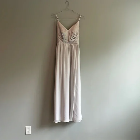Vera Wang | Dresses | White By Vera Wang Light Grey Bridesmaids Dress |  Poshmark